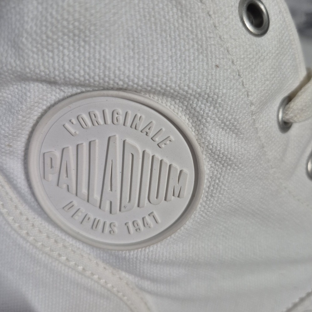 Palladium Pampa HI Boots Womens 9 Med Star White Pampa HI Top Lace Up New in Box - Picture 3 of 9